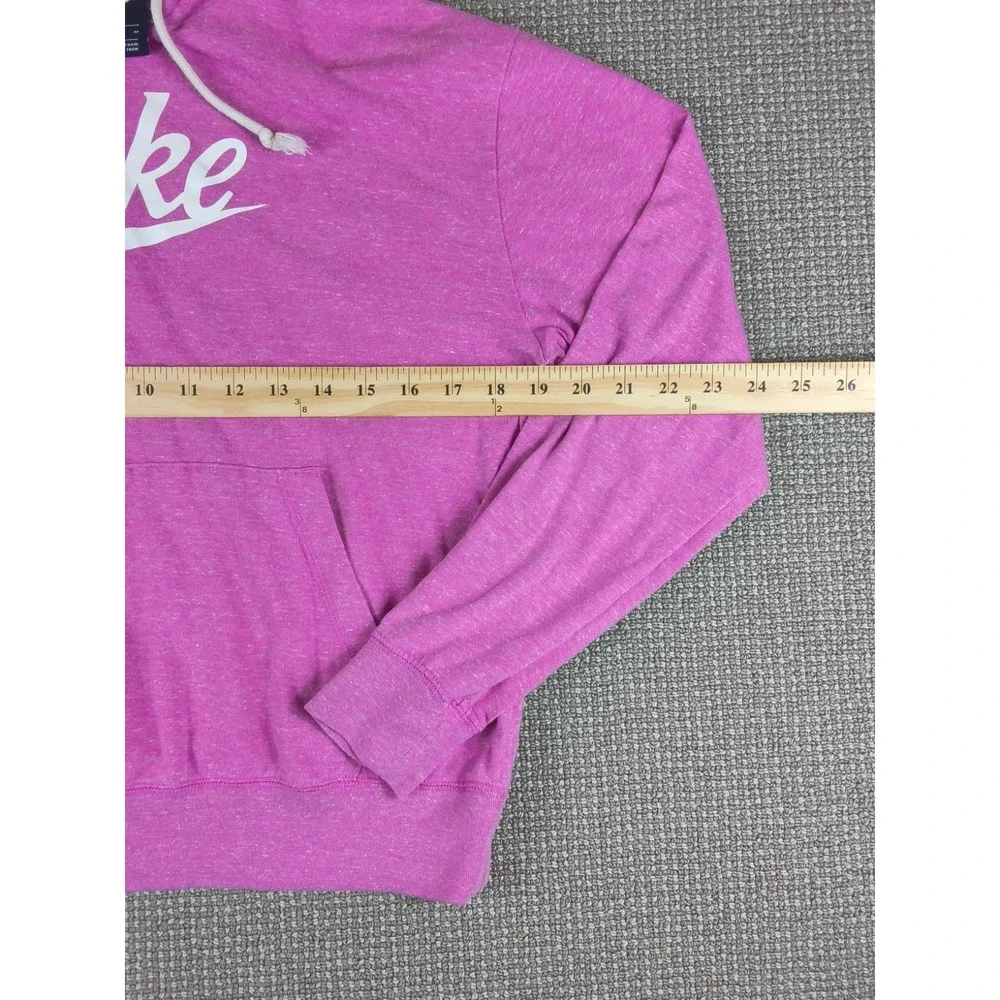 NIKE Women's Sportswear Gym Vintage Logo Pullover Hoodie Pink Size M
